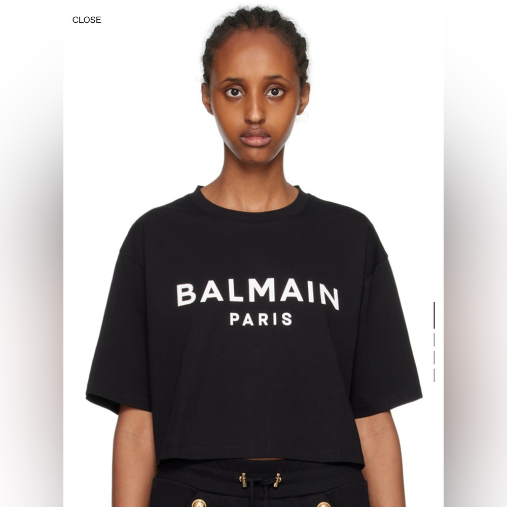 Balmain Cropped T-Shirt